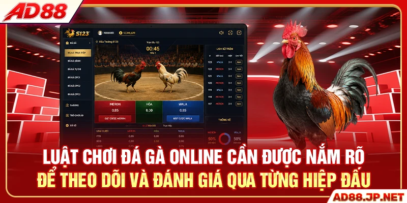 Luật chơi đá gà online cần được nắm rõ để theo dõi và đánh giá qua từng hiệp đấu