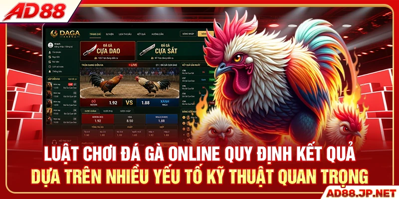 Luật chơi đá gà online quy định kết quả dựa trên nhiều yếu tố kỹ thuật quan trọng