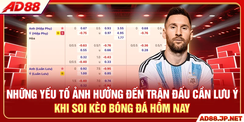 Những yếu tố ảnh hưởng đến trận đấu cần lưu ý khi soi kèo bóng đá hôm nay