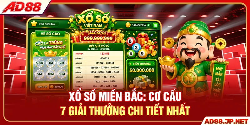Xổ Số Miền Bắc - Cơ Cấu 7 Giải Thưởng Chi Tiết Nhất